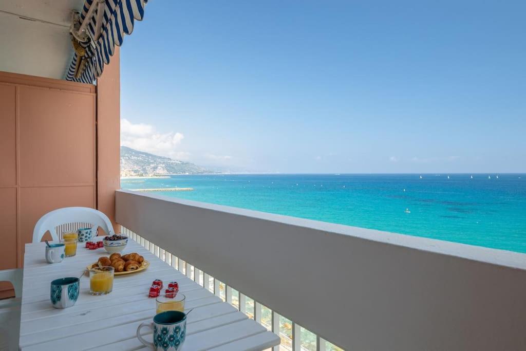 Le Panorama -Vue Exceptionnelle - Dernier Etage - Front De Mer Menton Luaran gambar
